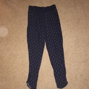 Indigo patterned pants